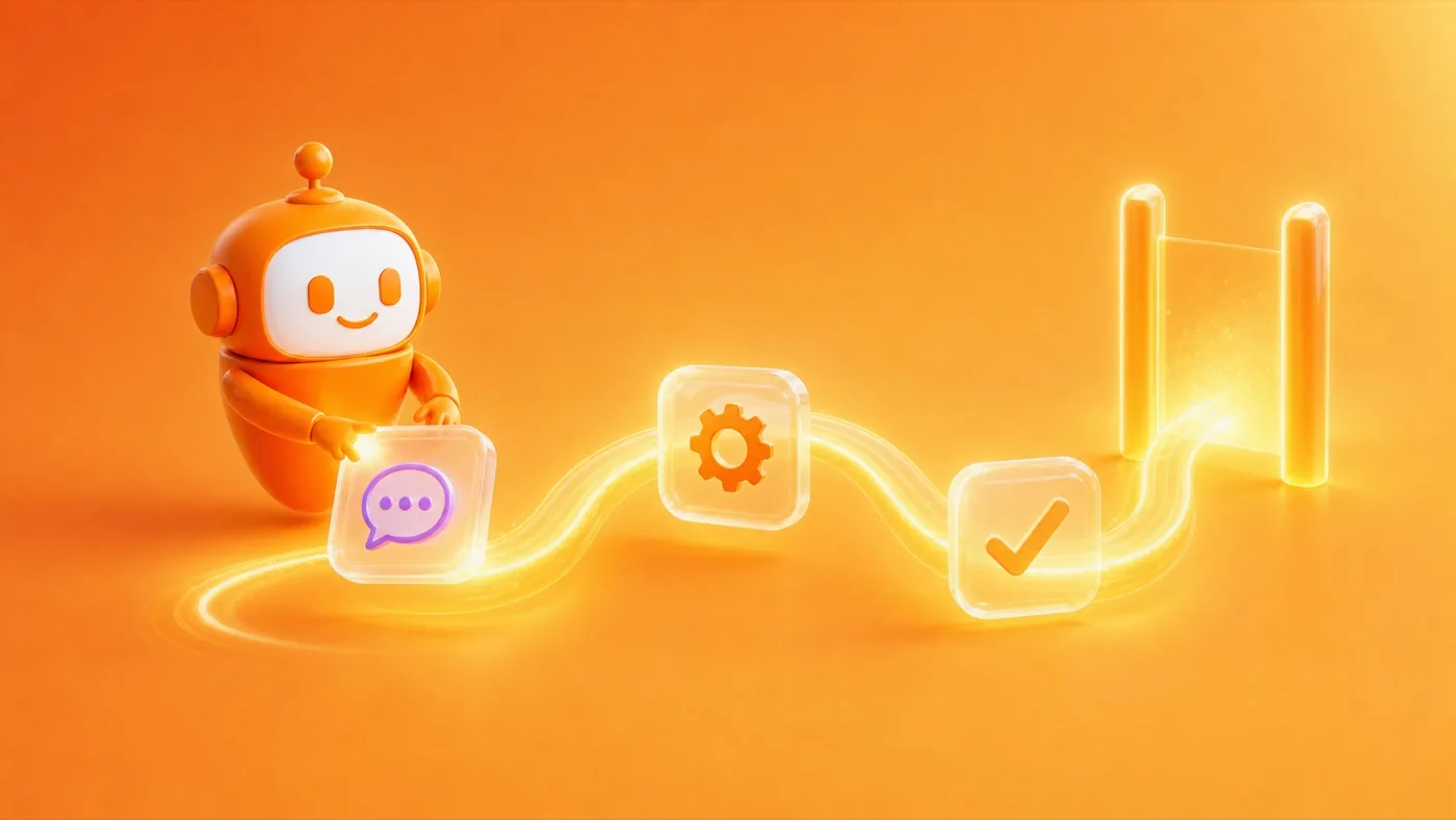 Avatar automating a connected workflow