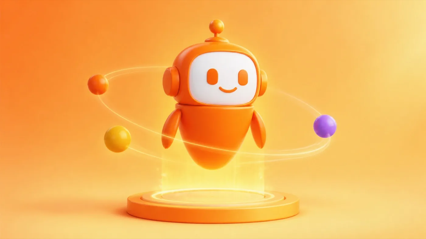 Avatar mascot being created and customized